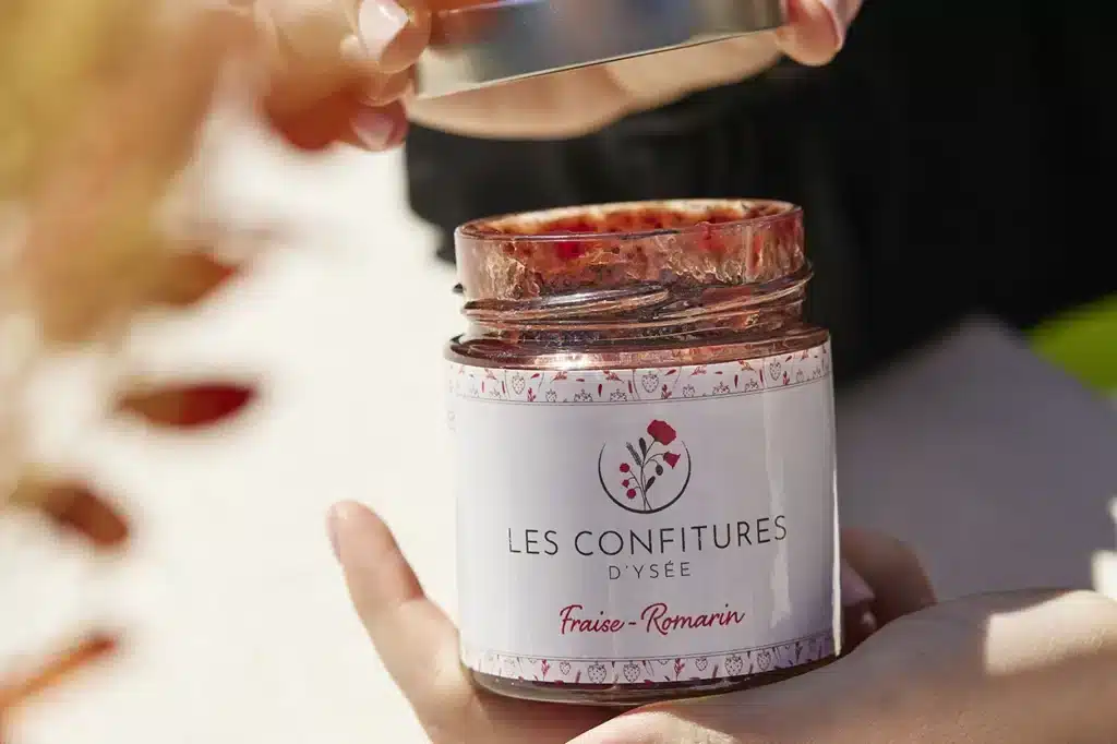 l'instant d'ysée épicerie confitures fraise romarin