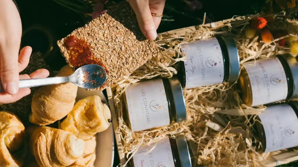 l'instant d'ysée épicerie confitures tartines pain suédois viennoiseries