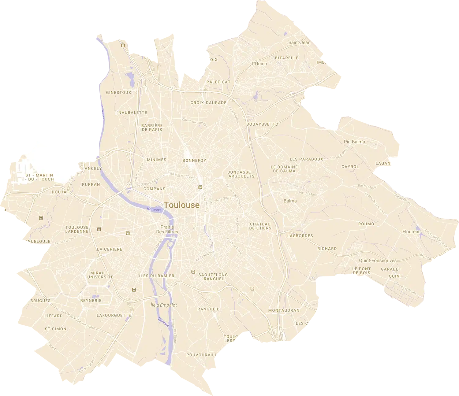 l'instant d'ysée map livraison et points de collecte sans marker